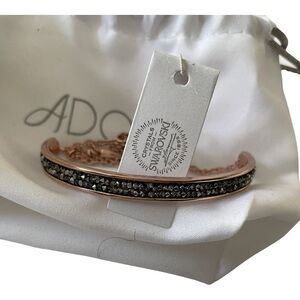 NWT Adore Ultra Fine Rock Slide bracelet w/ Swarovski Crystals